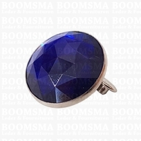 Synthetic crystal rivets large 25 mm round blue (ea)