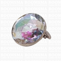 Synthetic crystal rivets large 25 mm round rhinestone (ea)