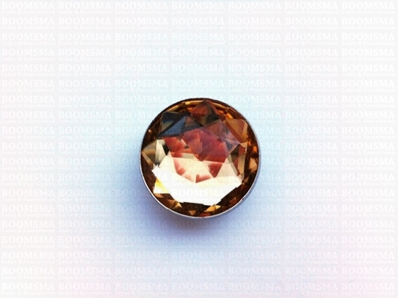 Synthetic crystal rivets large 25 mm round citrine (ea) - pict. 2