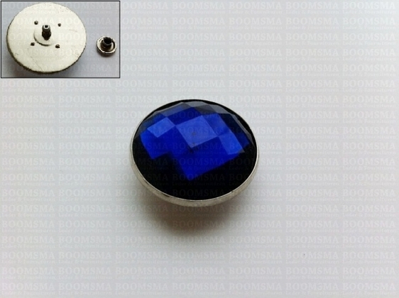 Synthetic crystal rivets large 30 mm round blue (ea) - pict. 2