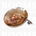 Synthetic crystal rivets large 30 mm round citrine (ea) - pict. 1