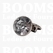 Synthetic crystal rivets small Ø 10 mm (per 10) clear / helder - pict. 1