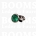 Synthetic crystal rivets small Ø 6 mm (per 10) kelly green / kelly groen - pict. 1