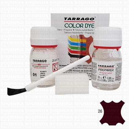 Tarrago paint and cleaner Dark bordeaux 30 ml (incl. cleaner 30 ml) (ea) - pict. 1