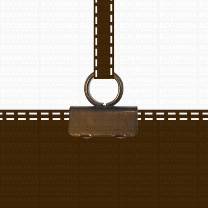 Bag handle holder small antique brass plated eye 9 mm, clip 20 mm (ea) - pict. 1