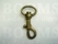 Bag swivel snap middle 16 or 20 mm strap antique brass plated belt 20 mm, length 53 mm (ea) - pict. 1