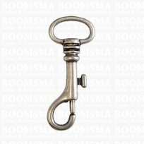 Bag swivel snap middle 16 or 20 mm strap antique/matt silver 