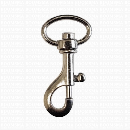 Bag swivel snap middle 16 or 20 mm strap silver - pict. 1