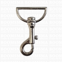 Bag swivel snap hook 40 mm belt silver belt 40 mm, length 70 mm (ea)