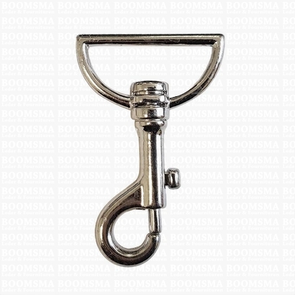 Bag swivel snap hook 40 mm belt silver belt 40 mm, length 70 mm (ea) - pict. 1