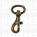 Bag swivel snap mini 12 mm belt antique brass plated belt 12 mm, length 35 mm (ea) - pict. 1
