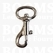 Bag swivel snap mini 12 mm belt silver belt 12 mm, length 35 mm (ea) - pict. 1