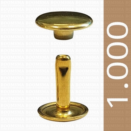 Rivets: Rivets 36 Double cap gold 36/12/2 per 1.000 - pict. 1