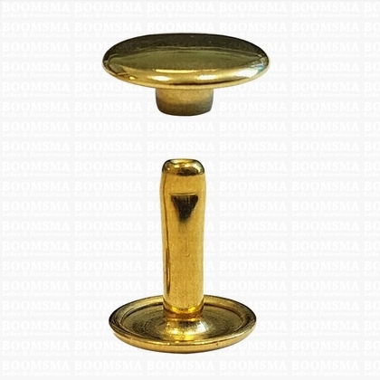 Rivets: Rivets 36 Double cap gold 36/12/2 per 100 - pict. 1