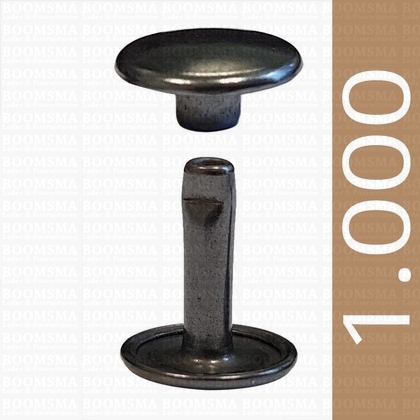 Rivets: Rivets 36 Double cap nearly black 36/12/2 per 1.000 - pict. 1