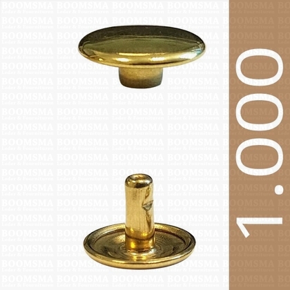 Rivets: Rivets 36 Double cap gold 36/8/2 per 1.000 - pict. 1