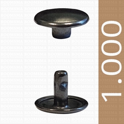 Rivets: Rivets 36 Double cap nearly black 36/8/2 per 1.000 - pict. 1