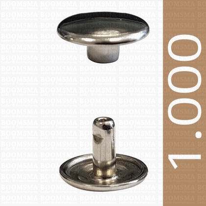 Rivets: Rivets 36 Double cap silver 36/8/2 per 1.000 - pict. 1