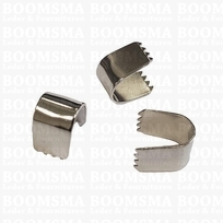 Cord clamp with teeth (per 100) 1 cm breed length: 3,7 cm 