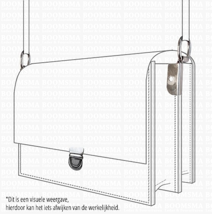 Tic tuc case clasp deluxe silver round small 2 cm wide - pict. 2