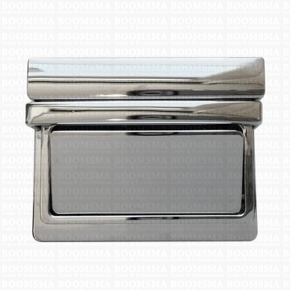 Tic tuc case clasp deluxe silver straight large 5 cm wide - pict. 1