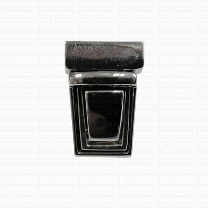 Tic tuc case clasp deluxe silver straight mini 17 mm x 25 mm - pict. 1