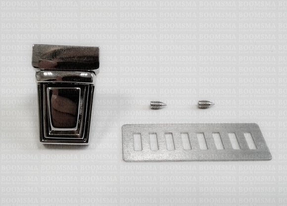 Tic tuc case clasp deluxe silver straight mini 17 mm x 25 mm - pict. 3