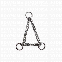 Triangle chain silver thickness Ø 1,3 mm × 15 cm (inside ring Ø 10 mm)