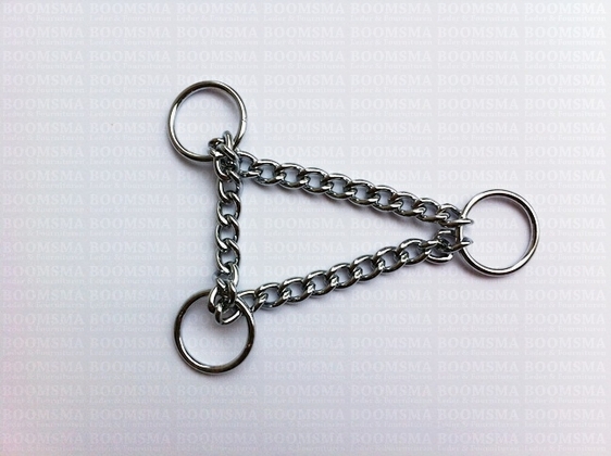 Triangle chain silver thickness Ø 2,0 mm, length of the chain 20 cm (inside ring Ø 19 mm) - pict. 1