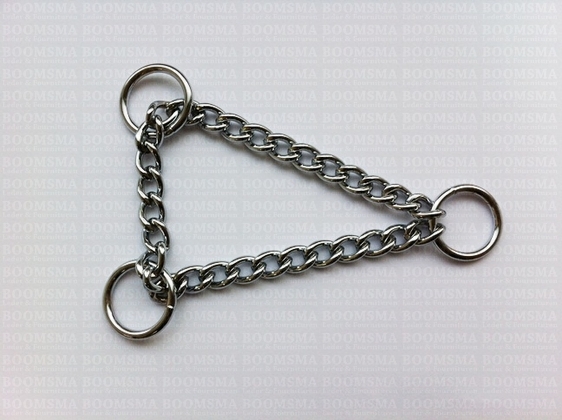 Triangle chain silver thickness Ø 2,5 mm, length of the chain 25 cm (inside ring Ø 19 mm) - pict. 1