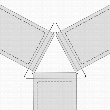 Triangular ring nearly black 25 × 27 × 27 mm, Ø 4 mm (per 10) - pict. 2