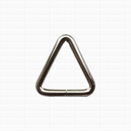 Triangular ring silver 25 × 27 × 27 mm, Ø 4 mm (per 10) - pict. 1