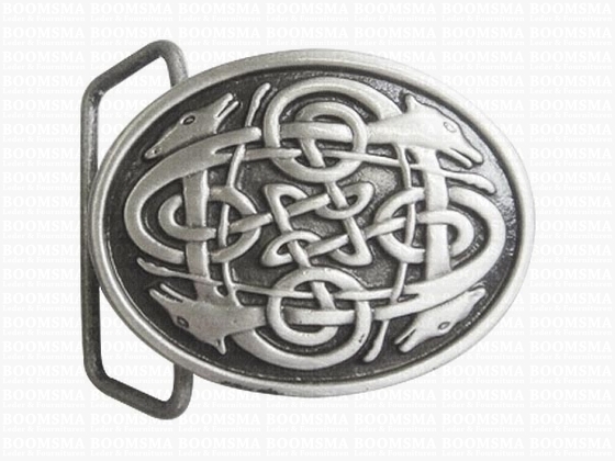 Trophy buckle 'The Celtic' series celtic dogs (57 × 44 mm) - pict. 1