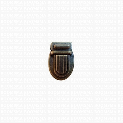 Tic tuc case clasp antique brass plated mini (l: 24 × w: 16 mm) (ea) - pict. 1