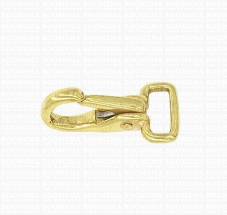 Veermusketon messing klein gold short 15 mm (loop) length 42 mm - pict. 1