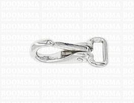 Veermusketon messing klein silver short 12 mm (loop) length 40 mm