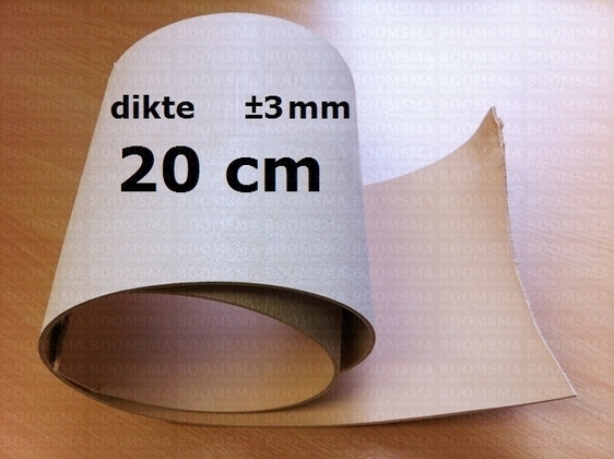 Veg tanned strap wide natural 20 cm wide, ± 115 cm long, thichness 2,8 - 3,0 mm - pict. 1