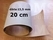 Veg tanned strap wide natural 20 cm wide, ± 115 cm long, thichness 3,0 - 3,2 mm - pict. 1