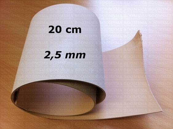 Veg tanned strap wide natural 20 cm × 115 cm, thick: 2,5 mm - pict. 1