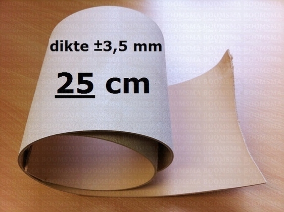 Veg tanned strap wide natural 25 cm wide, ± 115 cm long, thichness 3,0 - 3,2 mm - pict. 1
