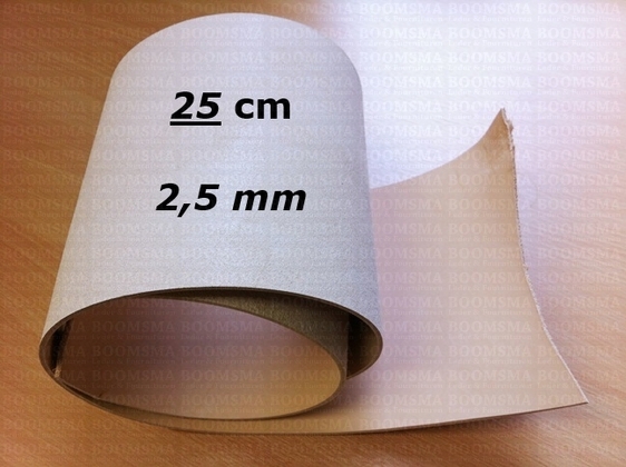 Veg tanned strap wide natural 25 cm × 115 cm, thick: 2,5 mm - pict. 1