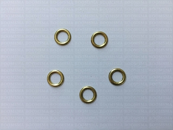 Washers small pack 100 pcs gold washer RA 1054 for eyelet 3/16 inch small - pict. 2