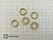 Washers small pack 100 pcs gold washer RA 1450 for eyelet 1/4 inch medium - pict. 3