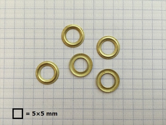 Washers small pack 100 pcs gold washer RA 1450 for eyelet 1/4 inch medium - pict. 3