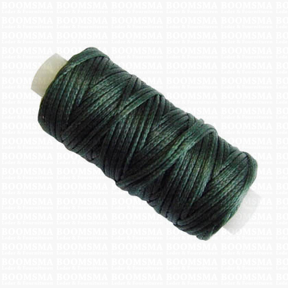 Wax thread small kone dark green  thickness 1 mm × 25 yard (22,8 meter)  - pict. 1