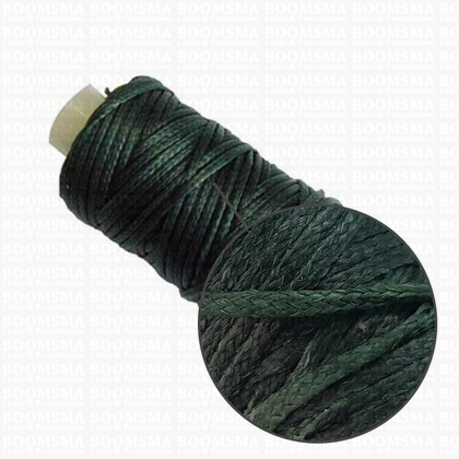 Wax thread small kone dark green  thickness 1 mm × 25 yard (22,8 meter)  - pict. 2