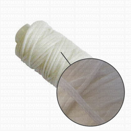 Wax thread small kone white thickness 1 mm × 25 yard (22,8 meter) (ea) - pict. 2