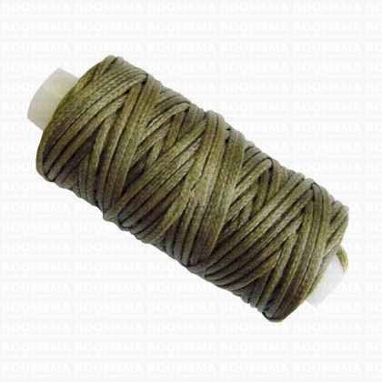 Wax thread small kone green olive thickness 1 mm × 25 yard (22,8 meter) (ea) - pict. 1