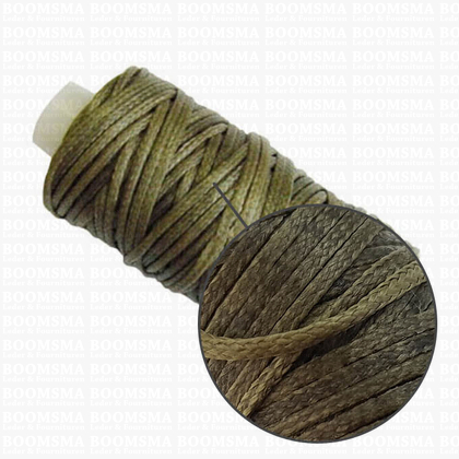 Wax thread small kone green olive thickness 1 mm × 25 yard (22,8 meter) (ea) - pict. 2