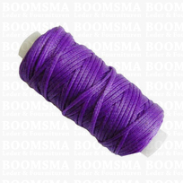 Wax thread small kone paars purple thickness 1 mm × 25 yard (22,8 meter) (ea)